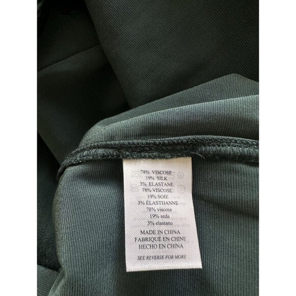 Faherty NWT Stretch Silk Velvet Naomi Top Green Moss Size XS Button Down - Picture 7 of 8